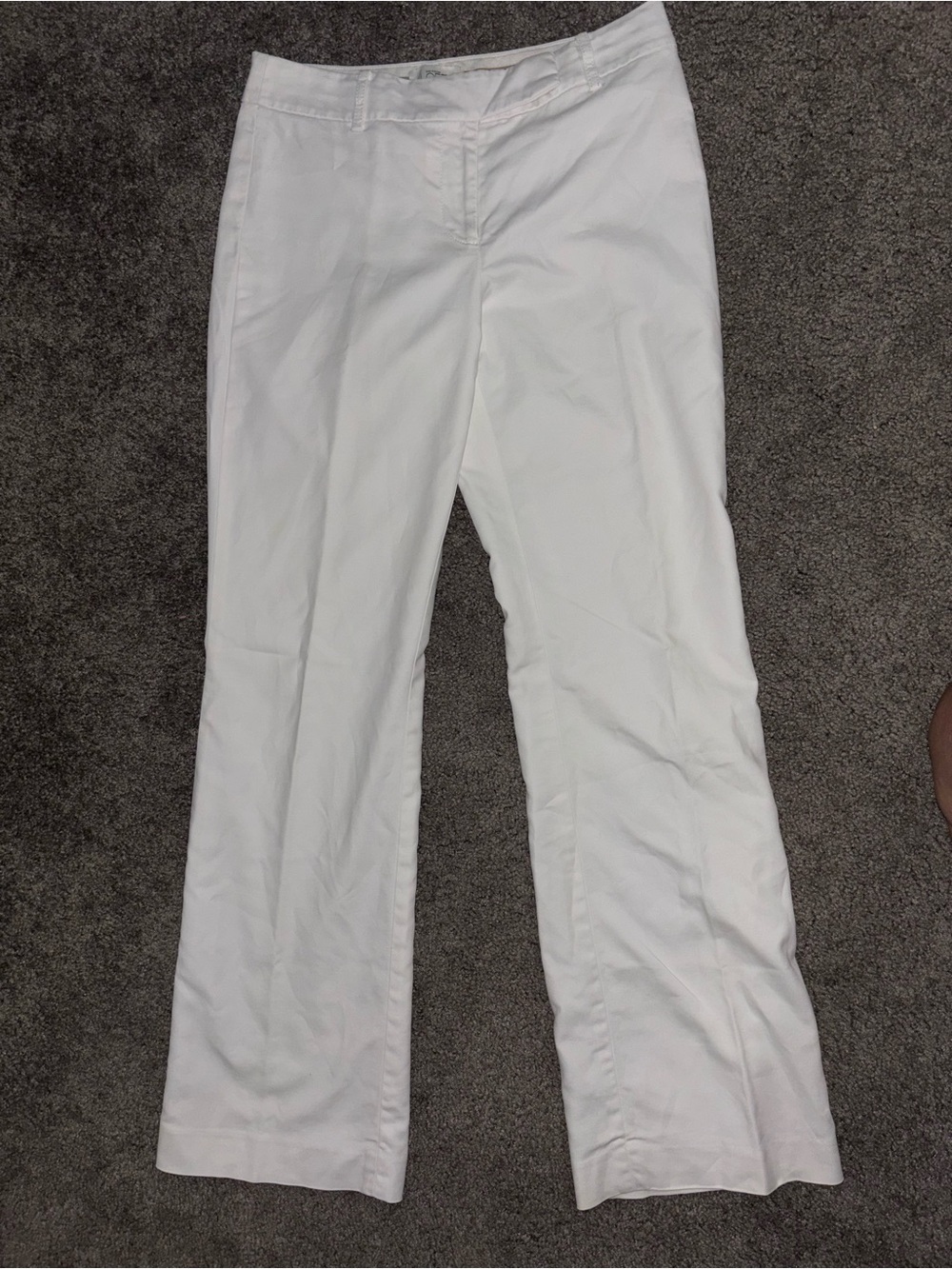 LOFT White Straight Lef Dress Pants